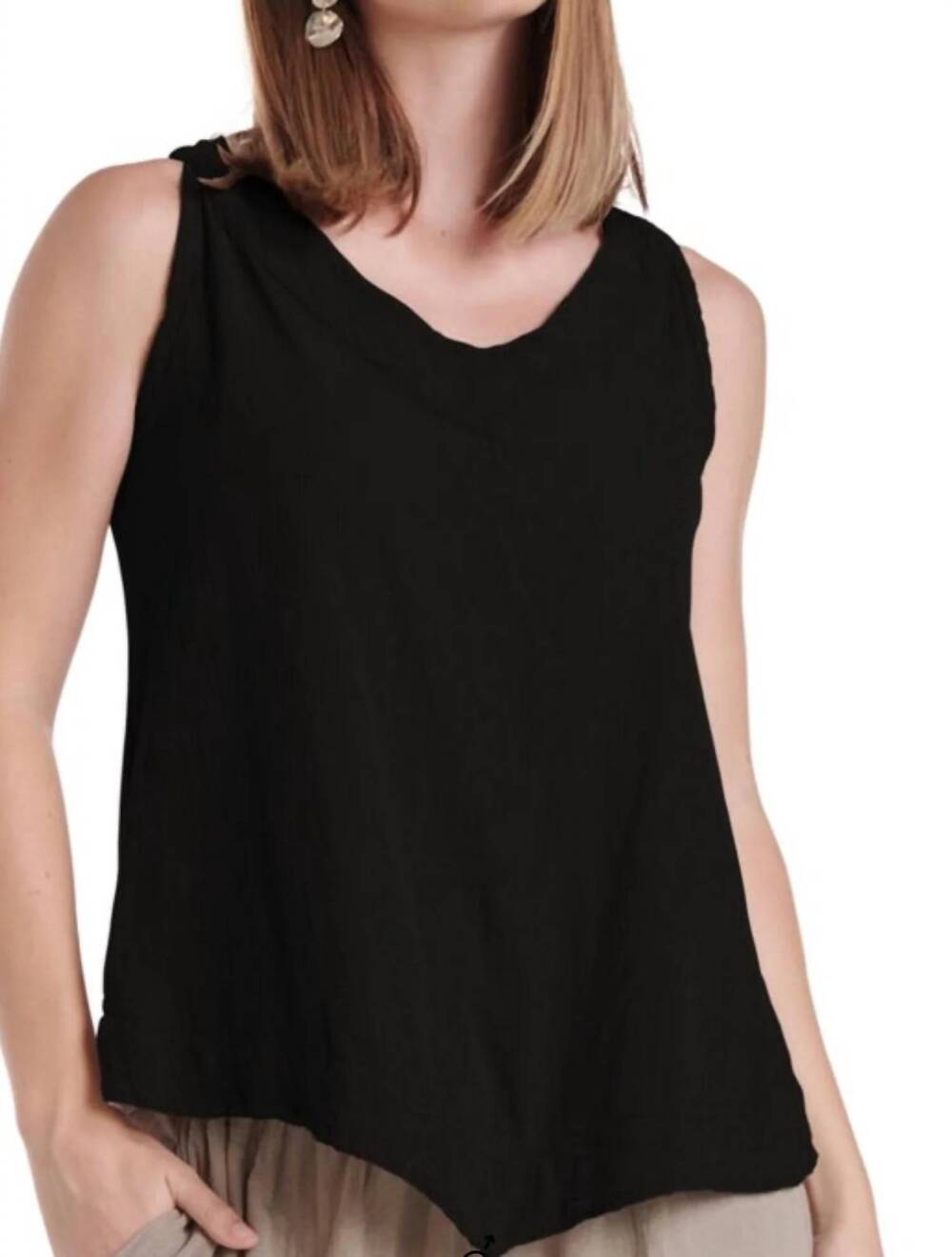 NEW OH MY GAUZE! julia sleeveless top in black